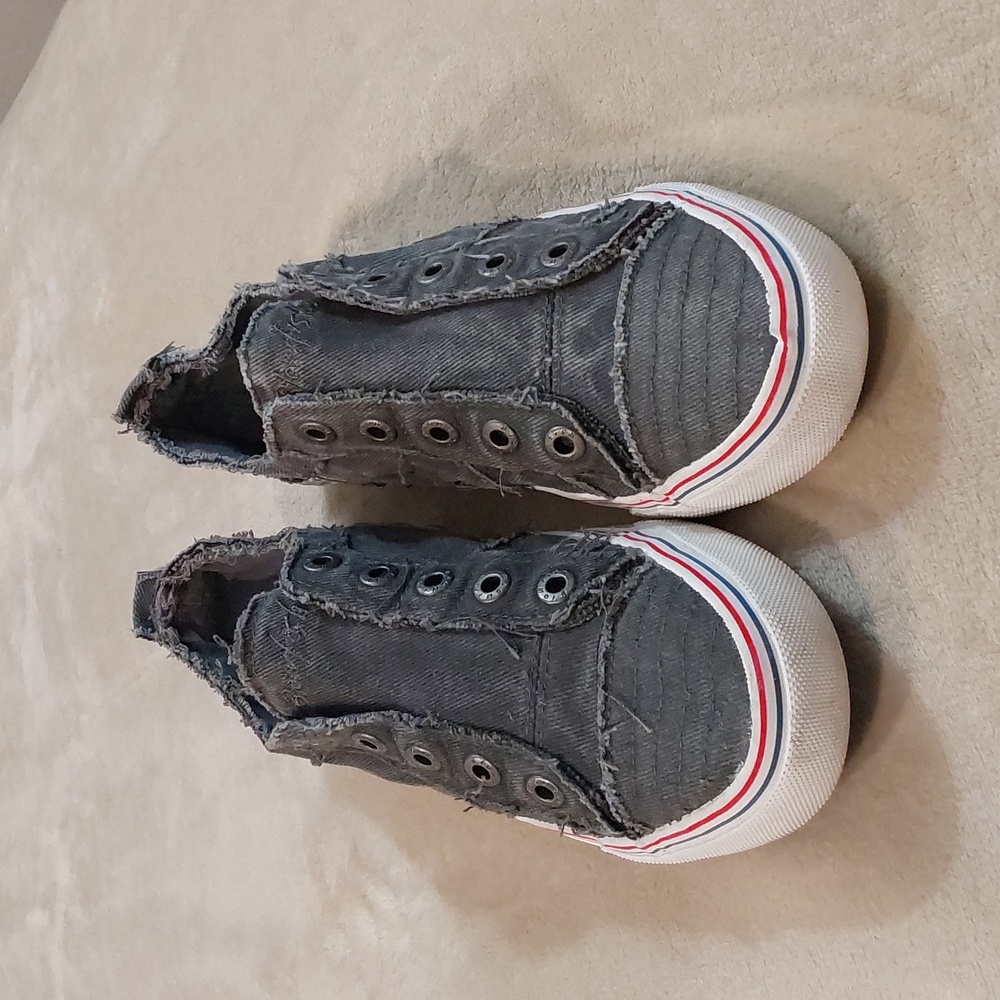 lowfish Malibu Play slip-on sneakers in light grey hipster smoked twill Size 10 - Picture 3 of 12